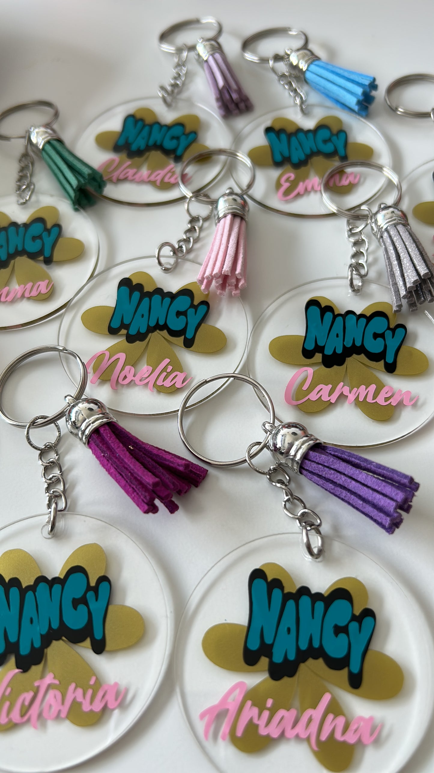 Llavero de Metacrilato Personalizado con Borla