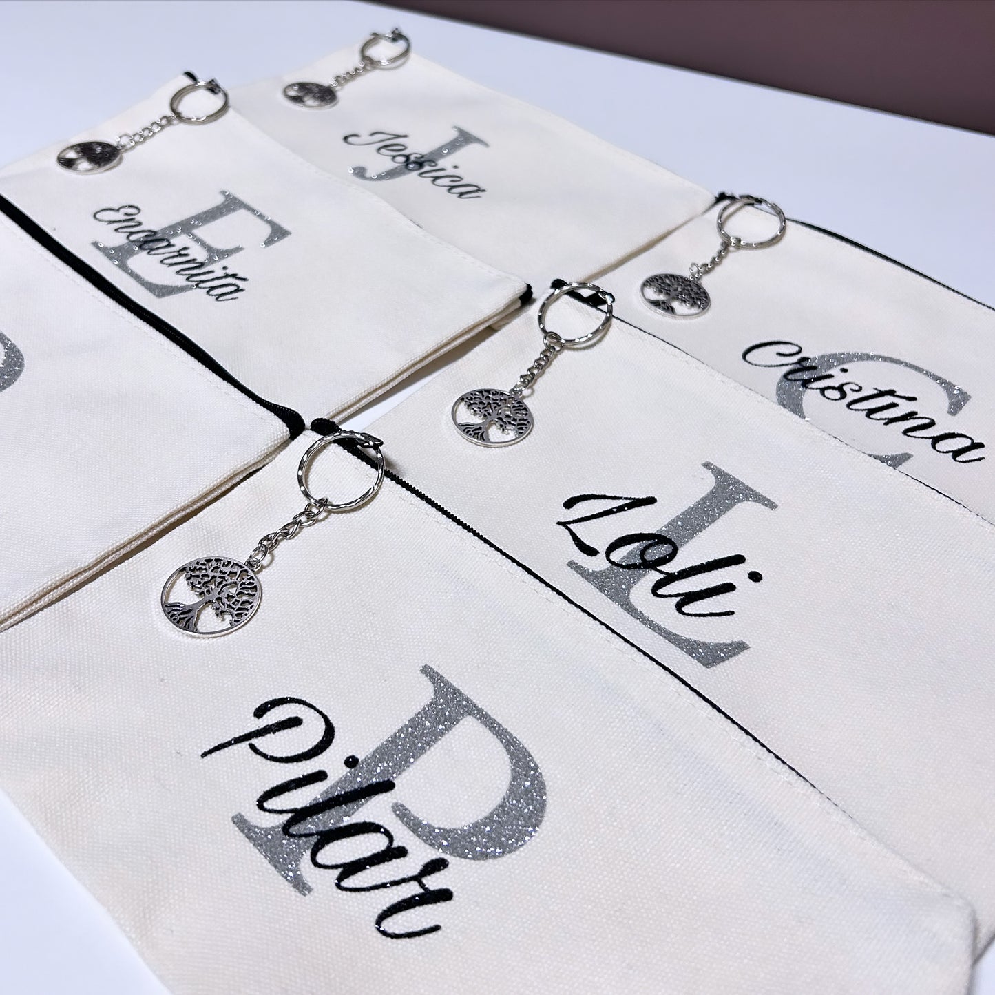 Neceser / Estuche de Lona Personalizado con Glitter