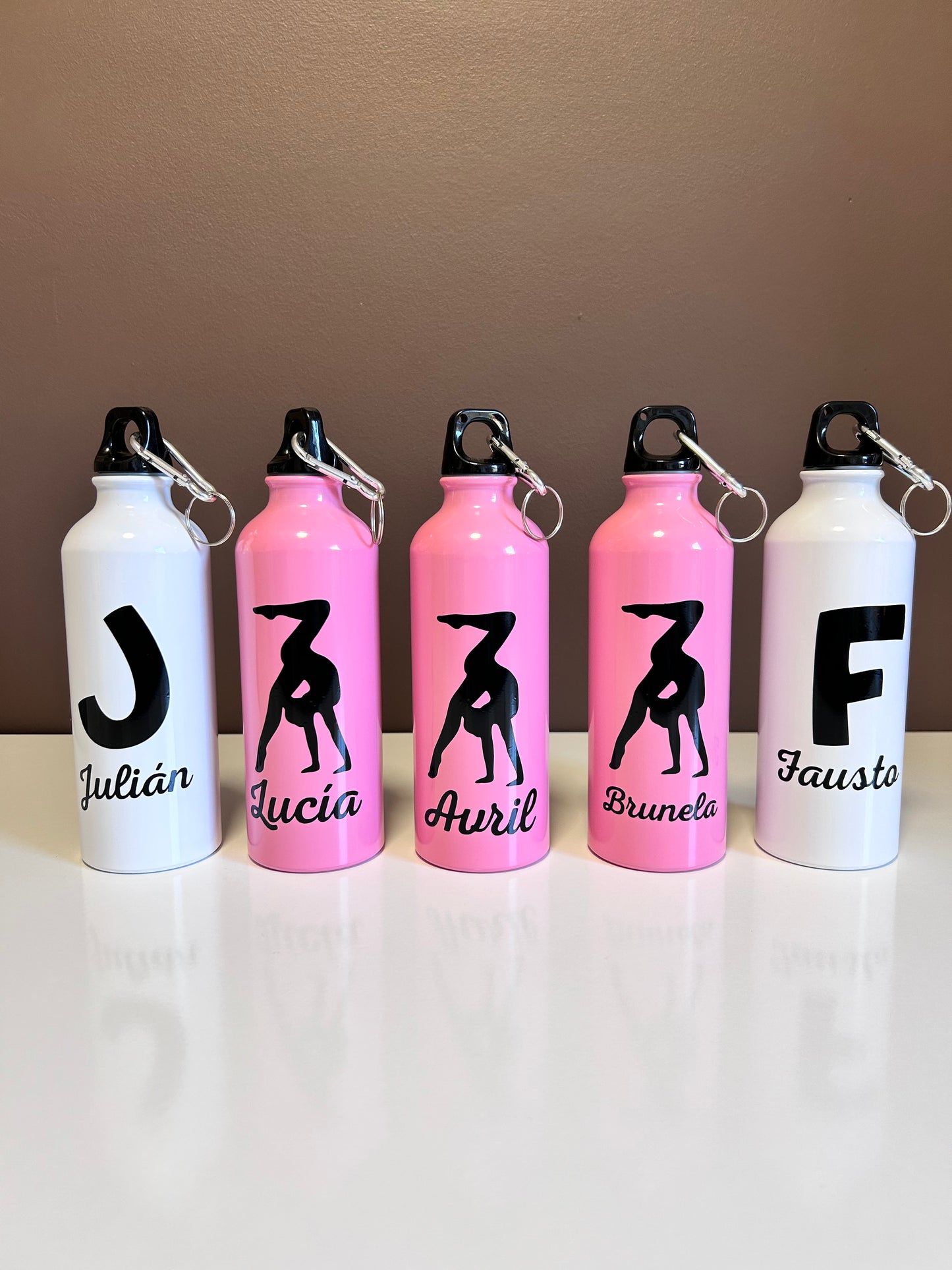 Botella de Aluminio Personalizada (500 ml) con Mosquetón