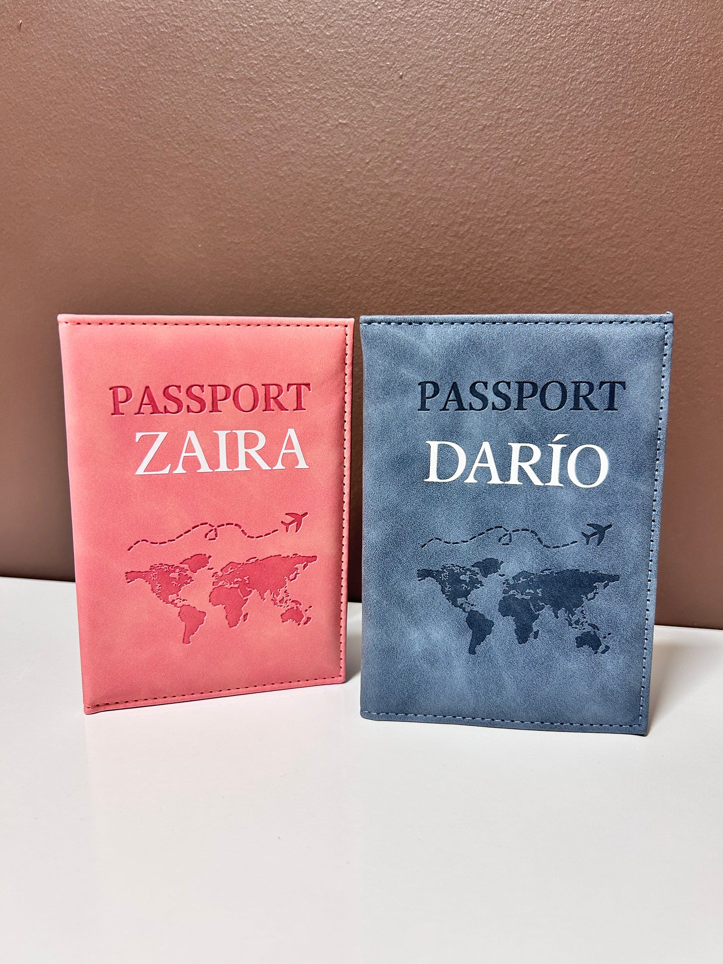 Funda Porta Pasaporte Personalizada (Efecto Mármol)