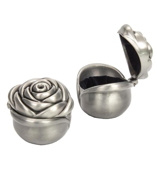 COFRE METAL EN FORMA DE ROSA