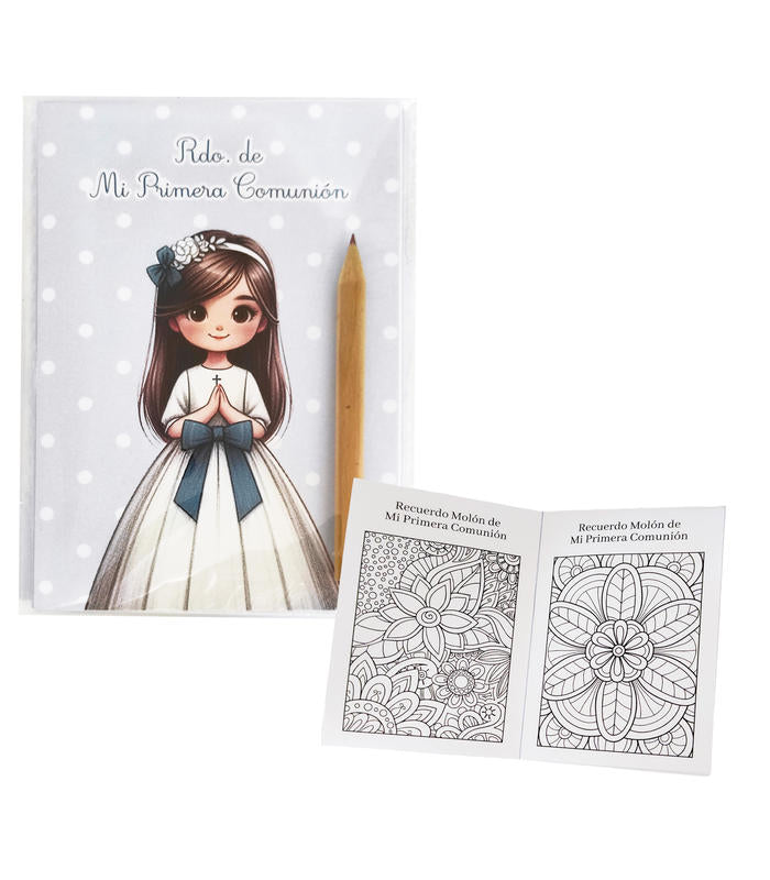 CUADERNO PARA COLOREAR CON LAPIZ NIÑA