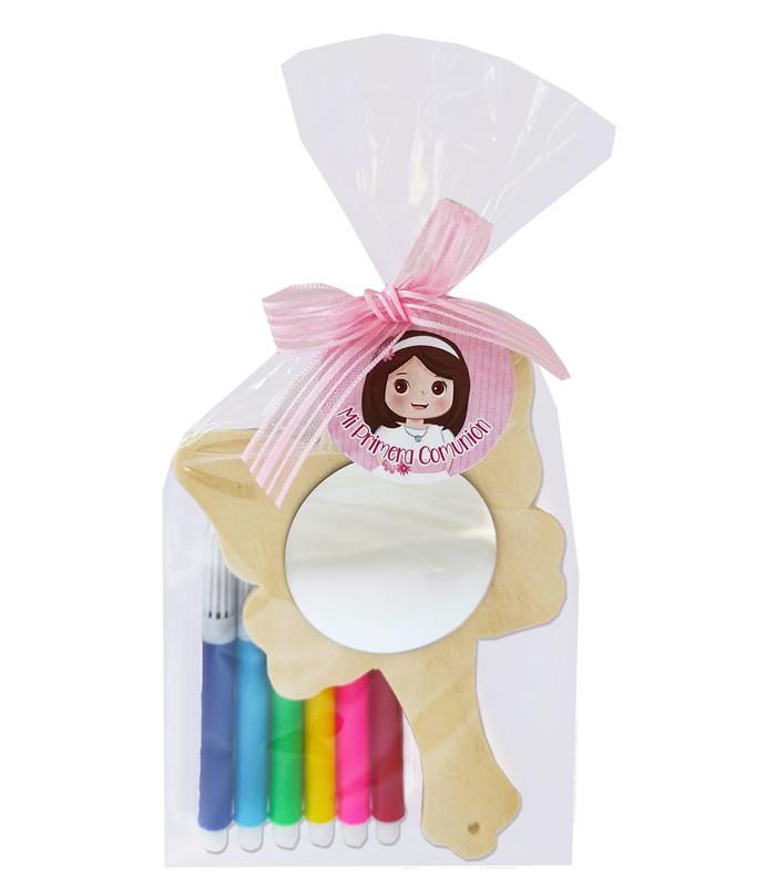 ESPEJO COLOREAR EN BOLSA NIÑA COMUNIÓN